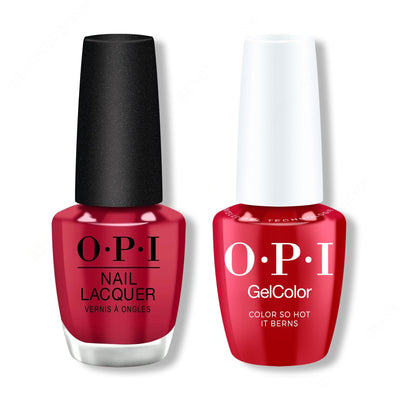 OPI - Intelli-Gel & Lacquer Combo - Color So Hot It Berns - Gel & Lacquer Polish at Beyond Polish