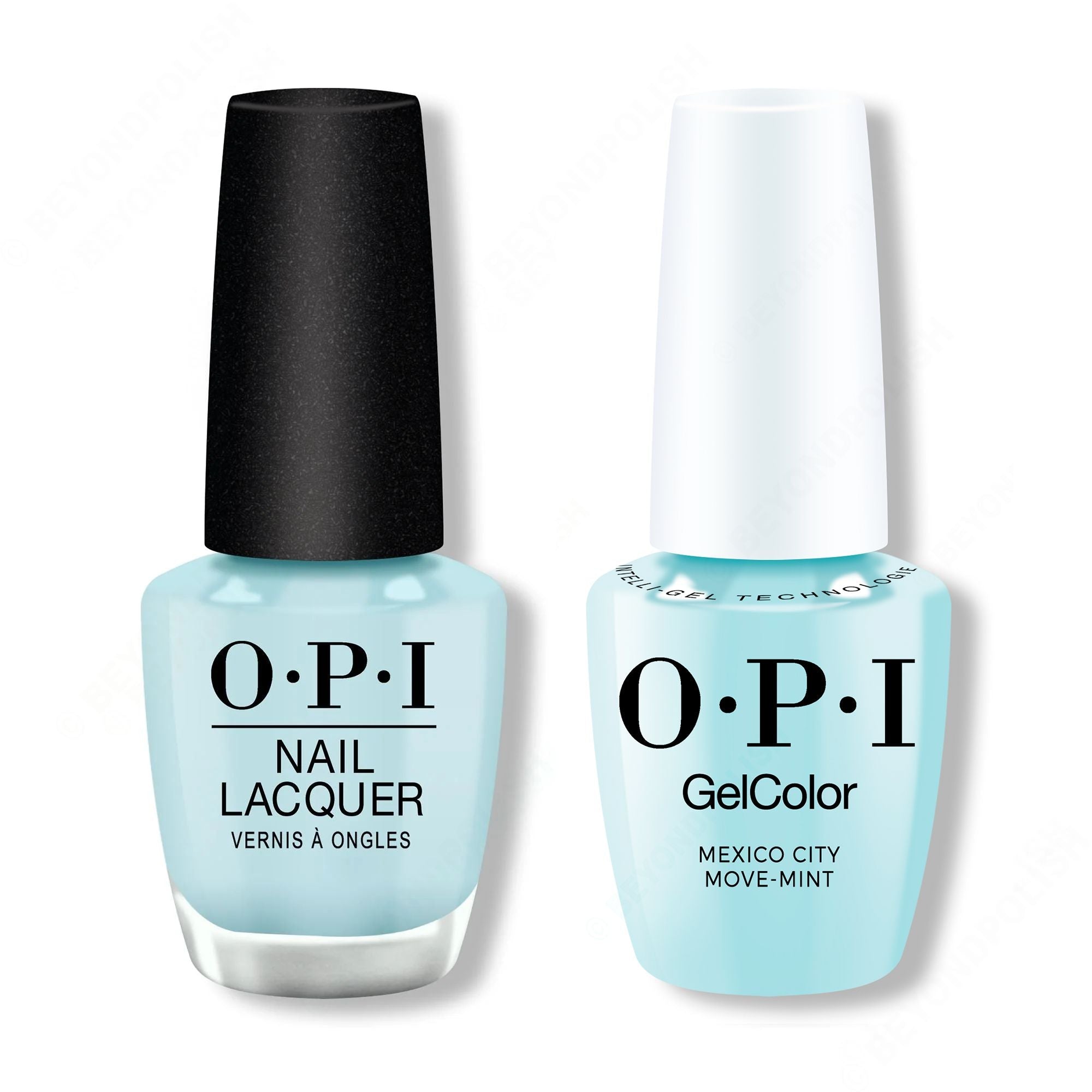 OPI - Intelli-Gel & Lacquer Combo - Mexico City Move-mint - Gel & Lacquer Polish at Beyond Polish