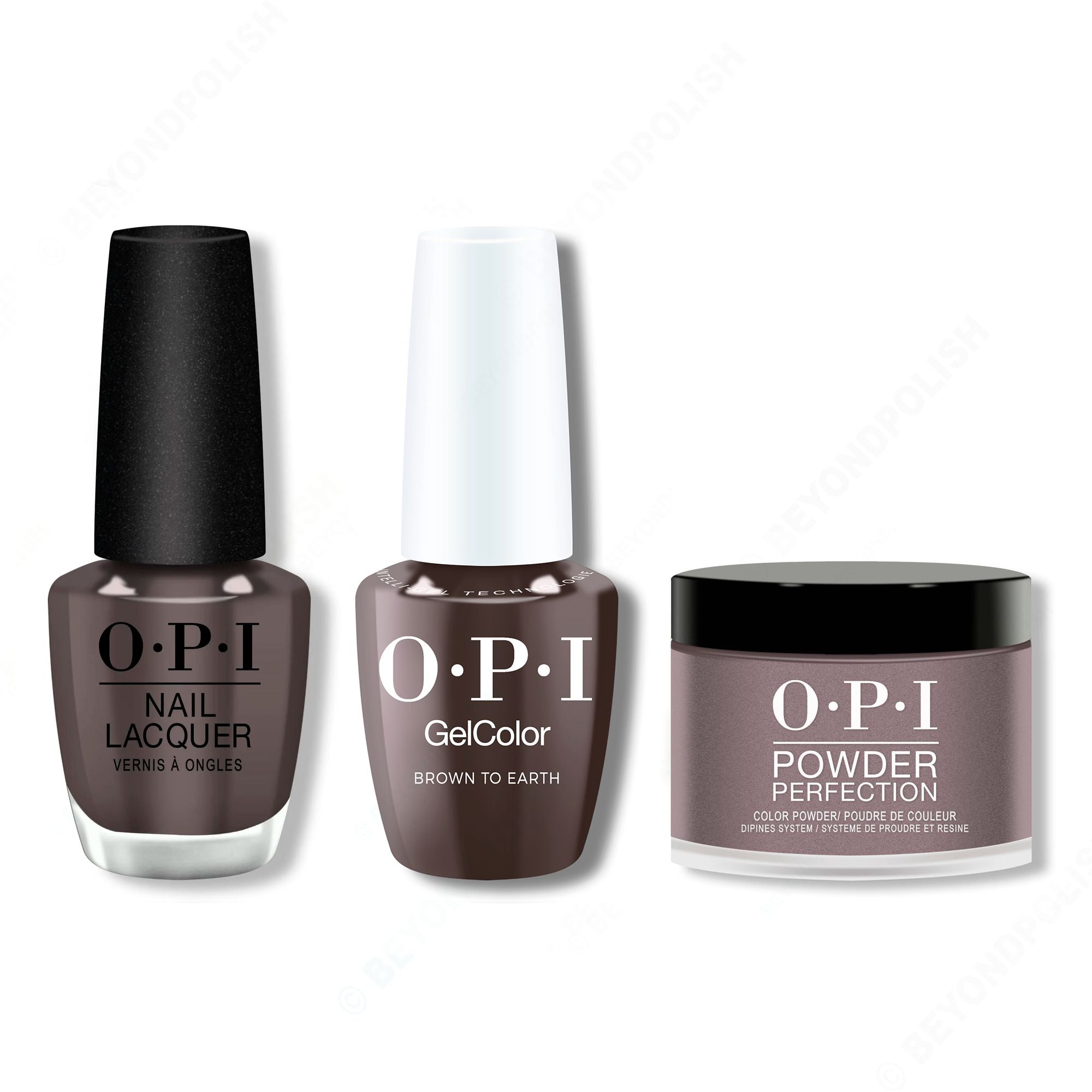 OPI - Intelli-Gel, Lacquer & Dip Combo - Brown To Earth - Gel, Lacquer & Dip at Beyond Polish
