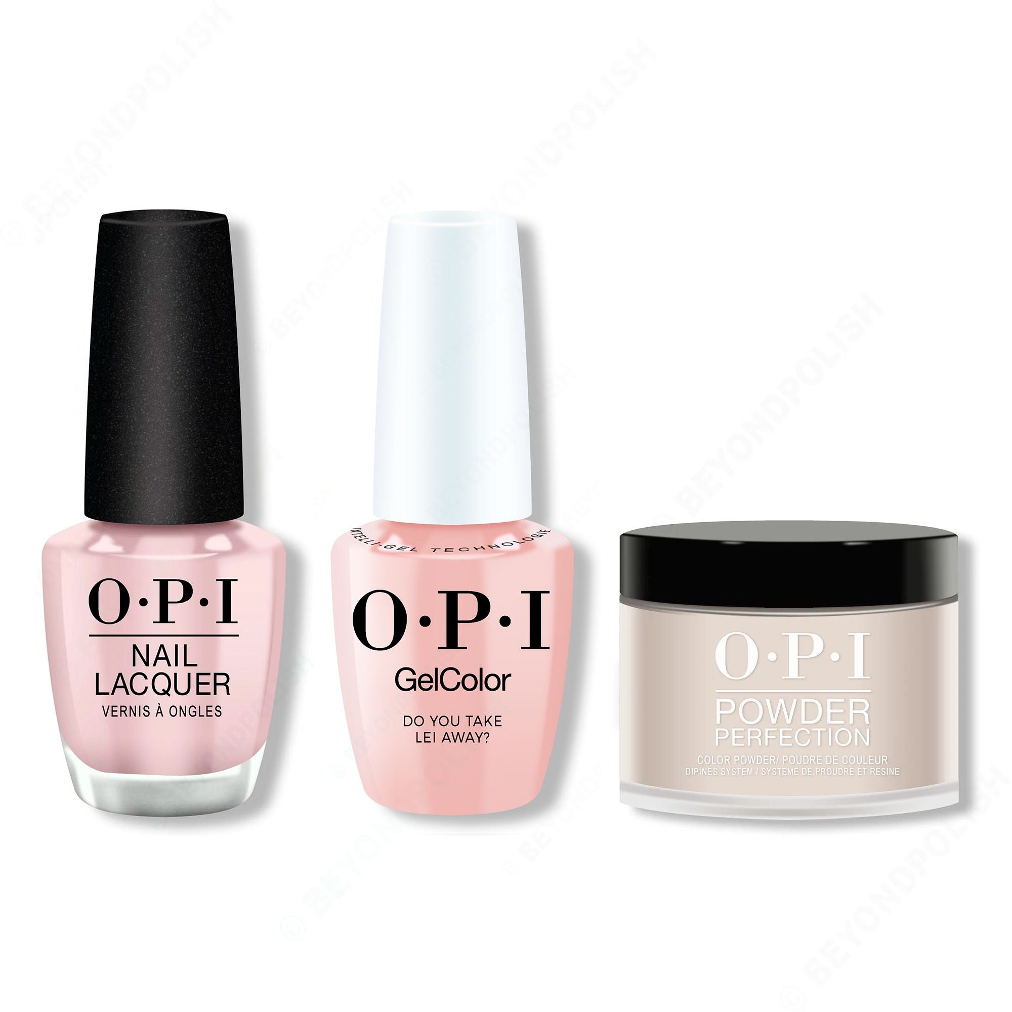 OPI - Intelli-Gel, Lacquer & Dip Combo - Do You Take Lei Away? - Gel, Lacquer & Dip at Beyond Polish