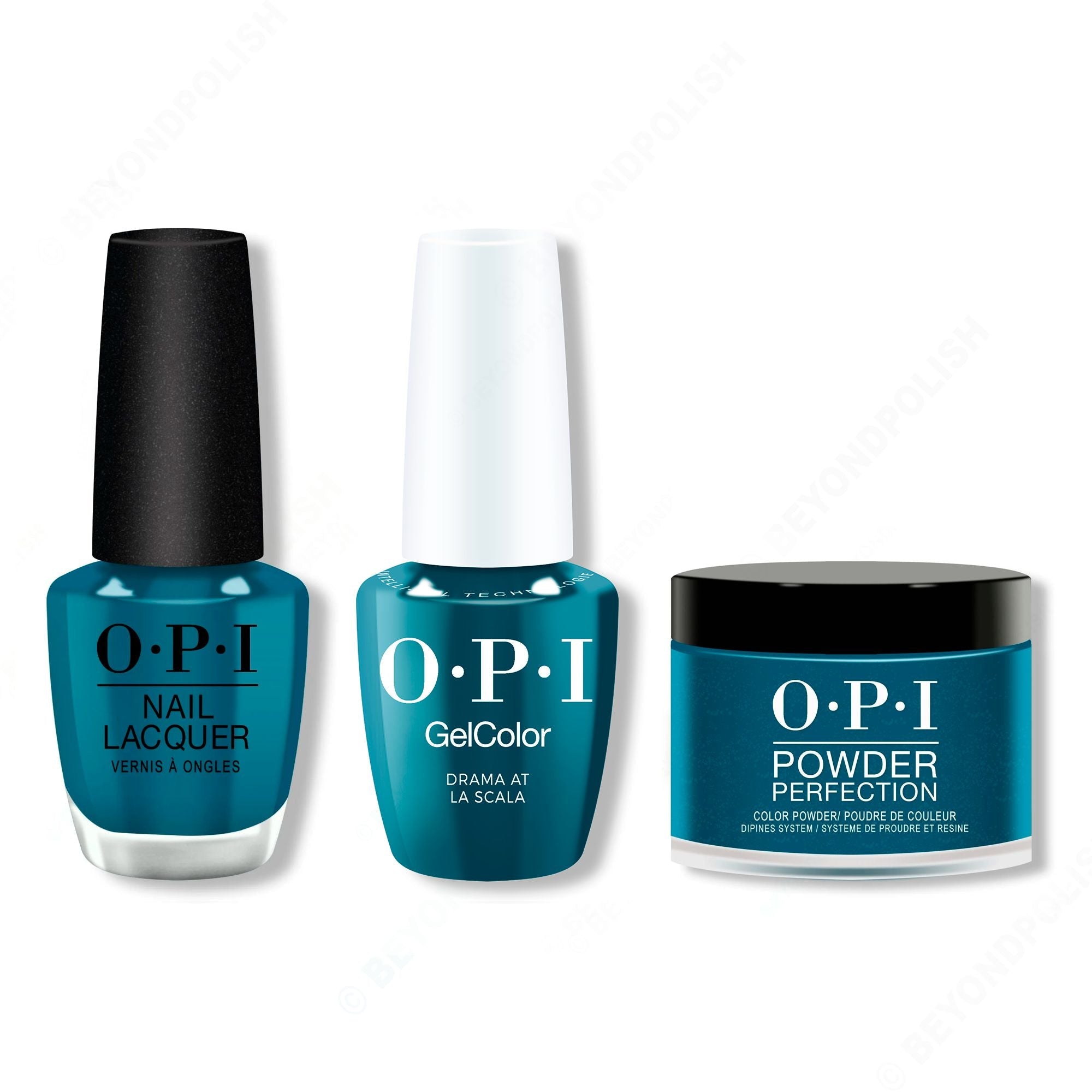 OPI - Intelli-Gel, Lacquer & Dip Combo - Drama at La Scala - Gel, Lacquer & Dip at Beyond Polish