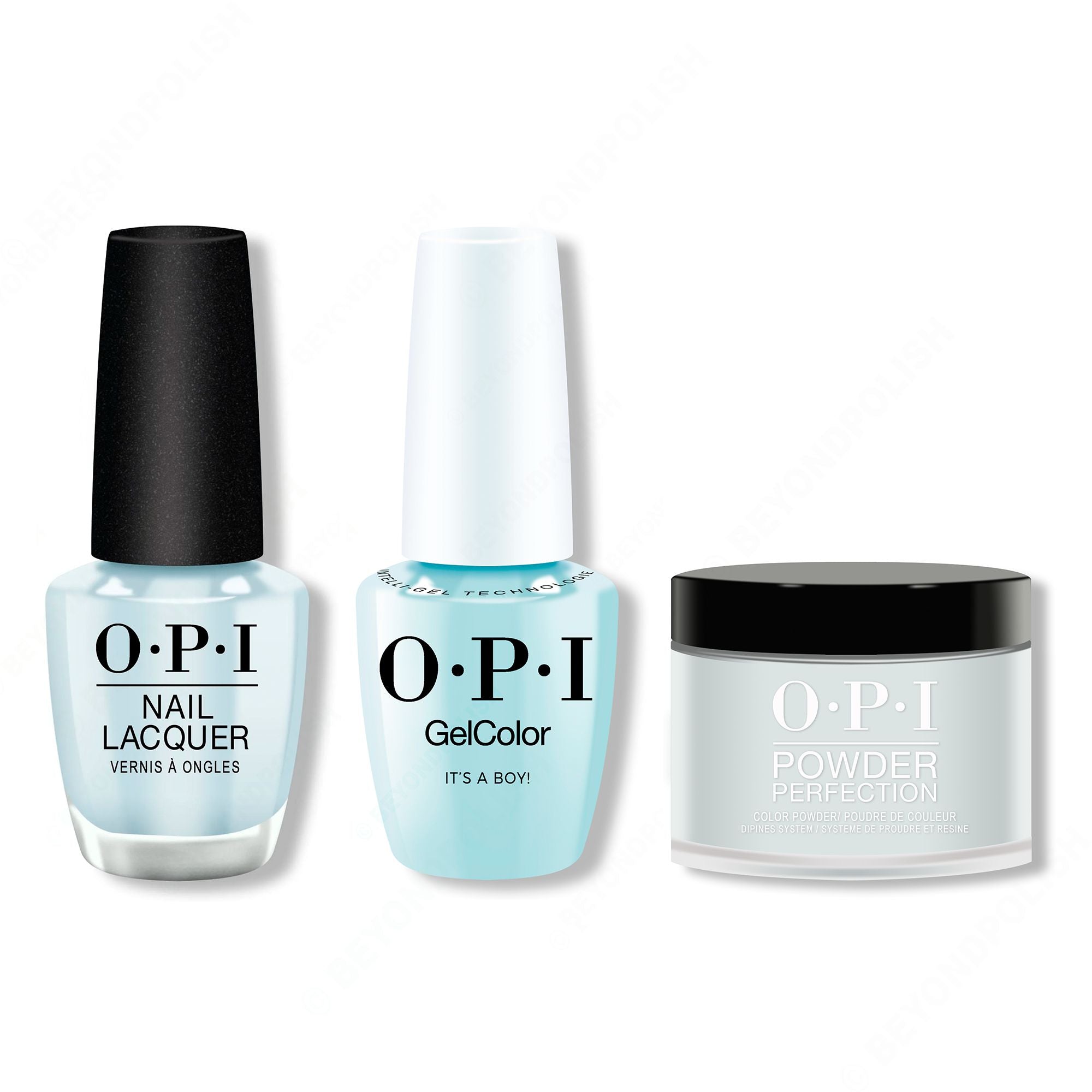 OPI - Intelli-Gel, Lacquer & Dip Combo - It's a Boy! - Gel, Lacquer & Dip at Beyond Polish