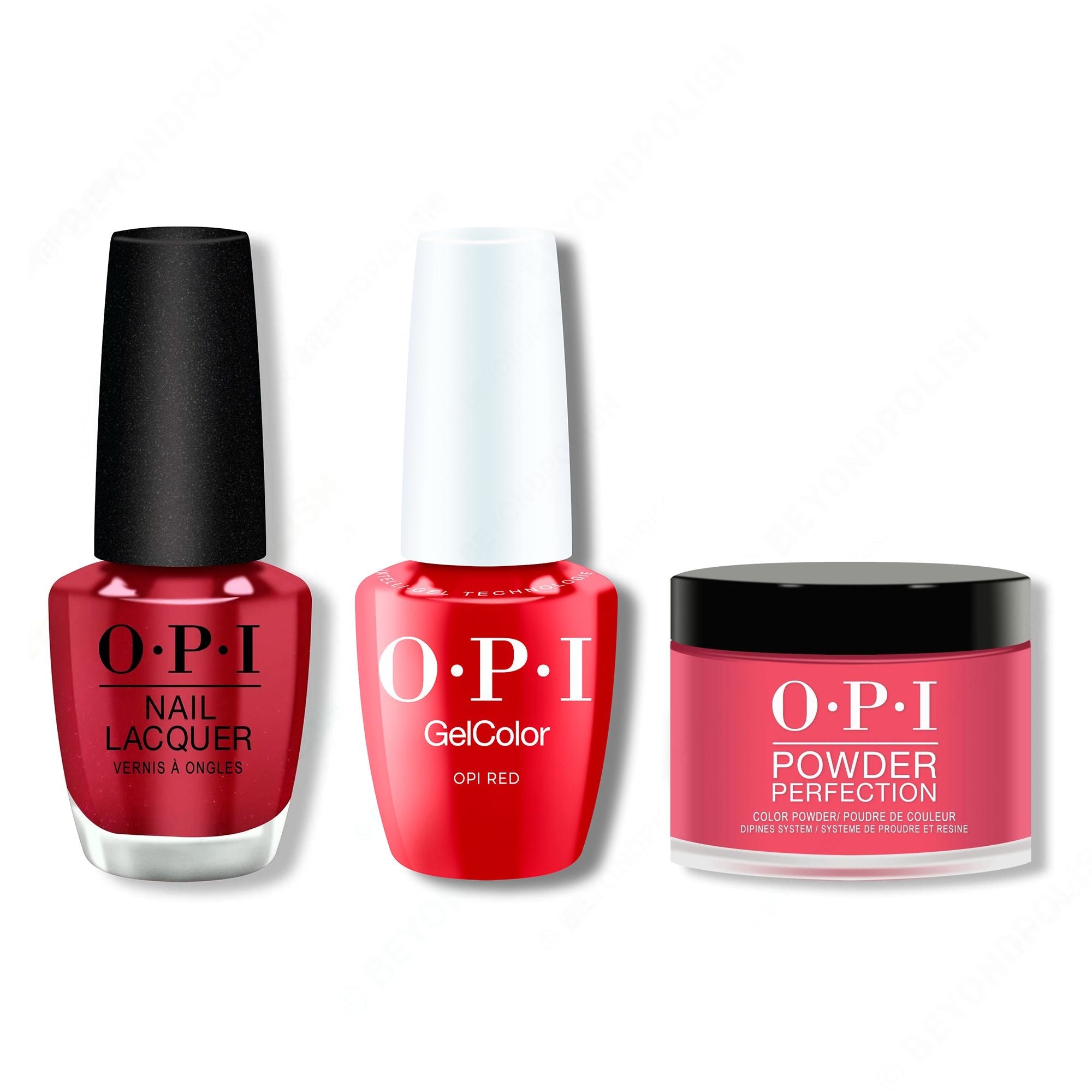 OPI - Intelli-Gel, Lacquer & Dip Combo - OPI Red - Gel, Lacquer & Dip at Beyond Polish