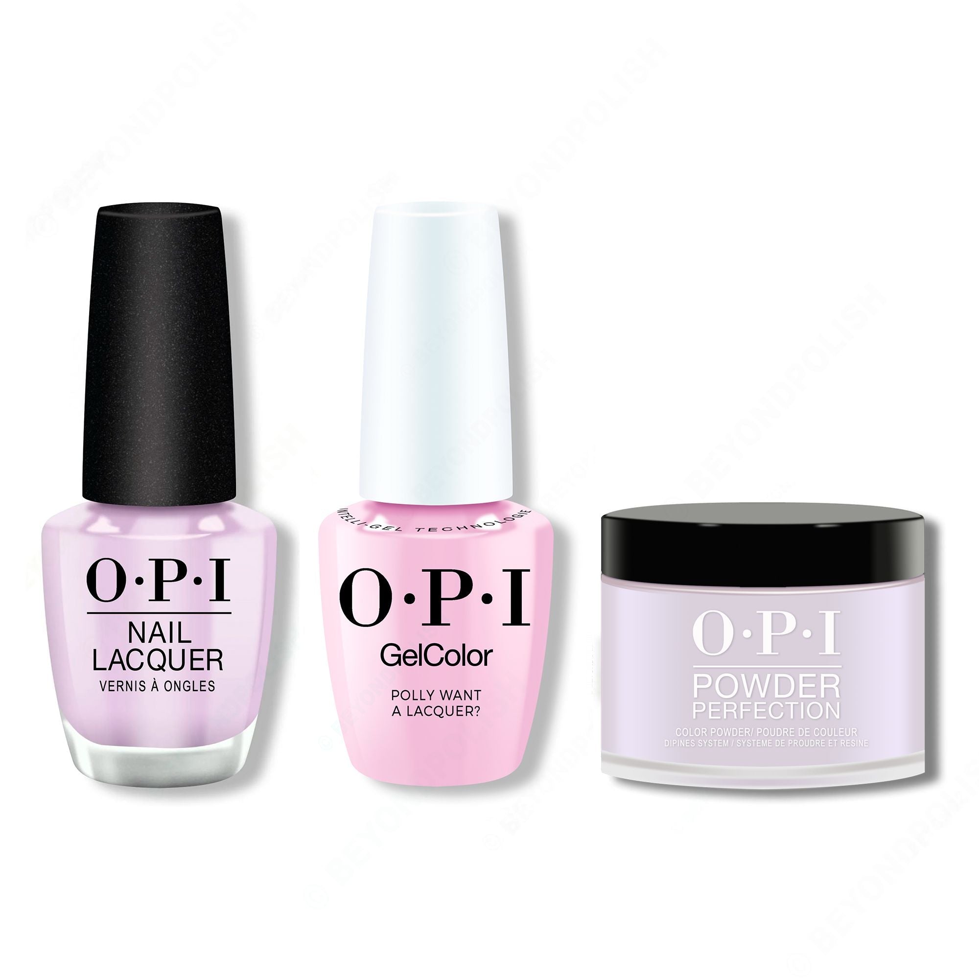 OPI - Intelli-Gel, Lacquer & Dip Combo - Polly Want A Lacquer? - Gel, Lacquer & Dip at Beyond Polish