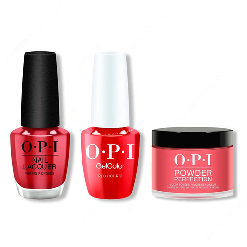 OPI - Intelli-Gel, Lacquer & Dip Combo - Red Hot Rio
