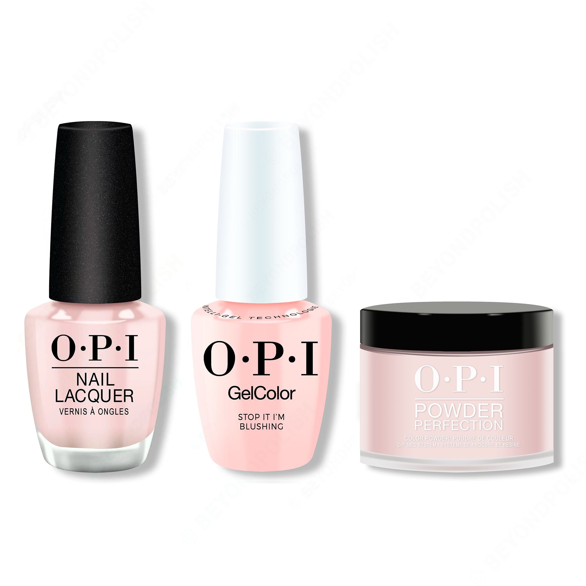 OPI - Intelli-Gel, Lacquer & Dip Combo - Stop It I'm Blushing! - Gel, Lacquer & Dip at Beyond Polish