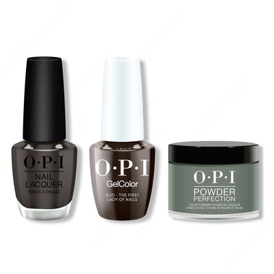 OPI - Intelli-Gel, Lacquer & Dip Combo - Suzi The First Lady Of Nails - Gel, Lacquer & Dip at Beyond Polish