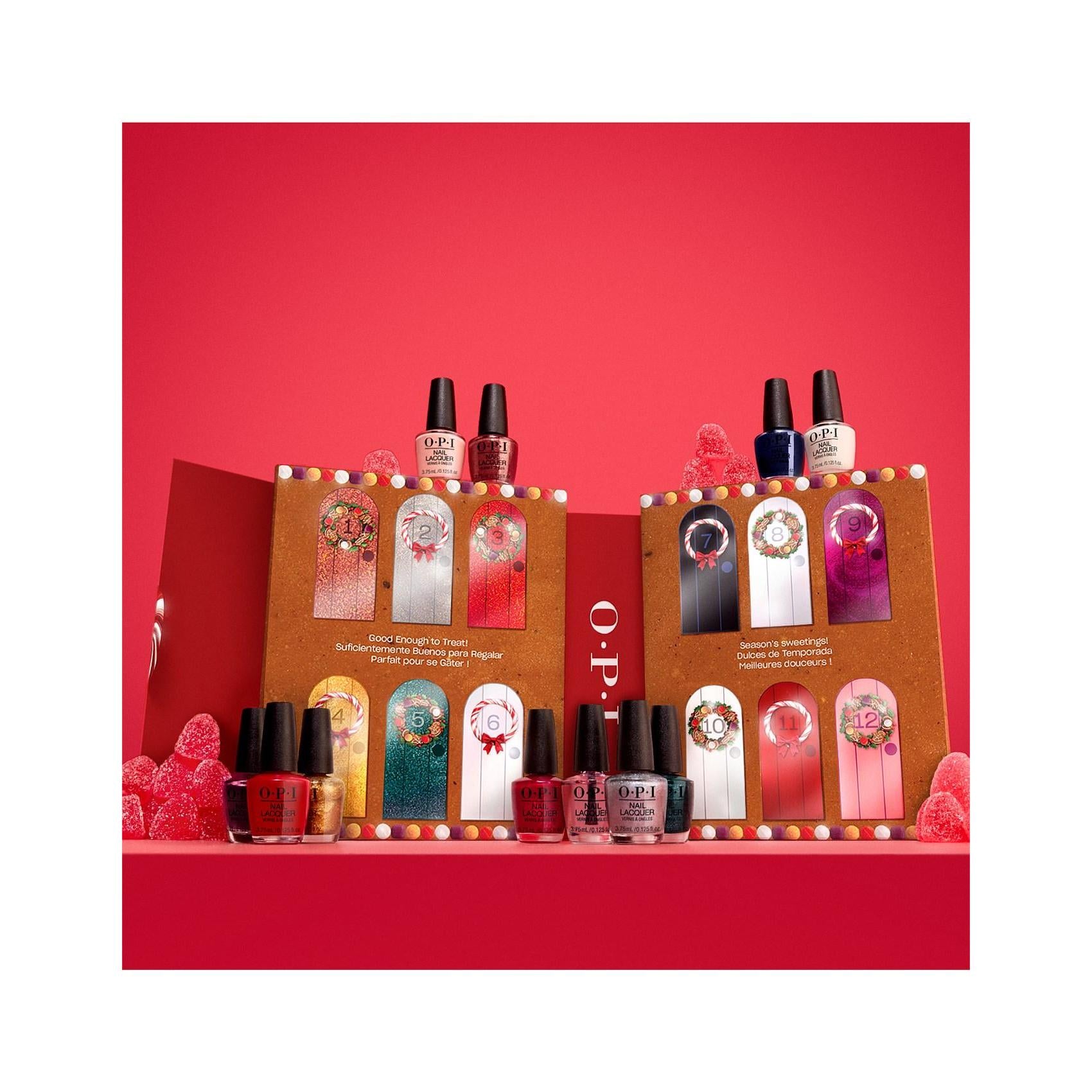OPI - Nail Lacquer Advent Calendar 12 pc Mini - Nail Lacquer at Beyond Polish