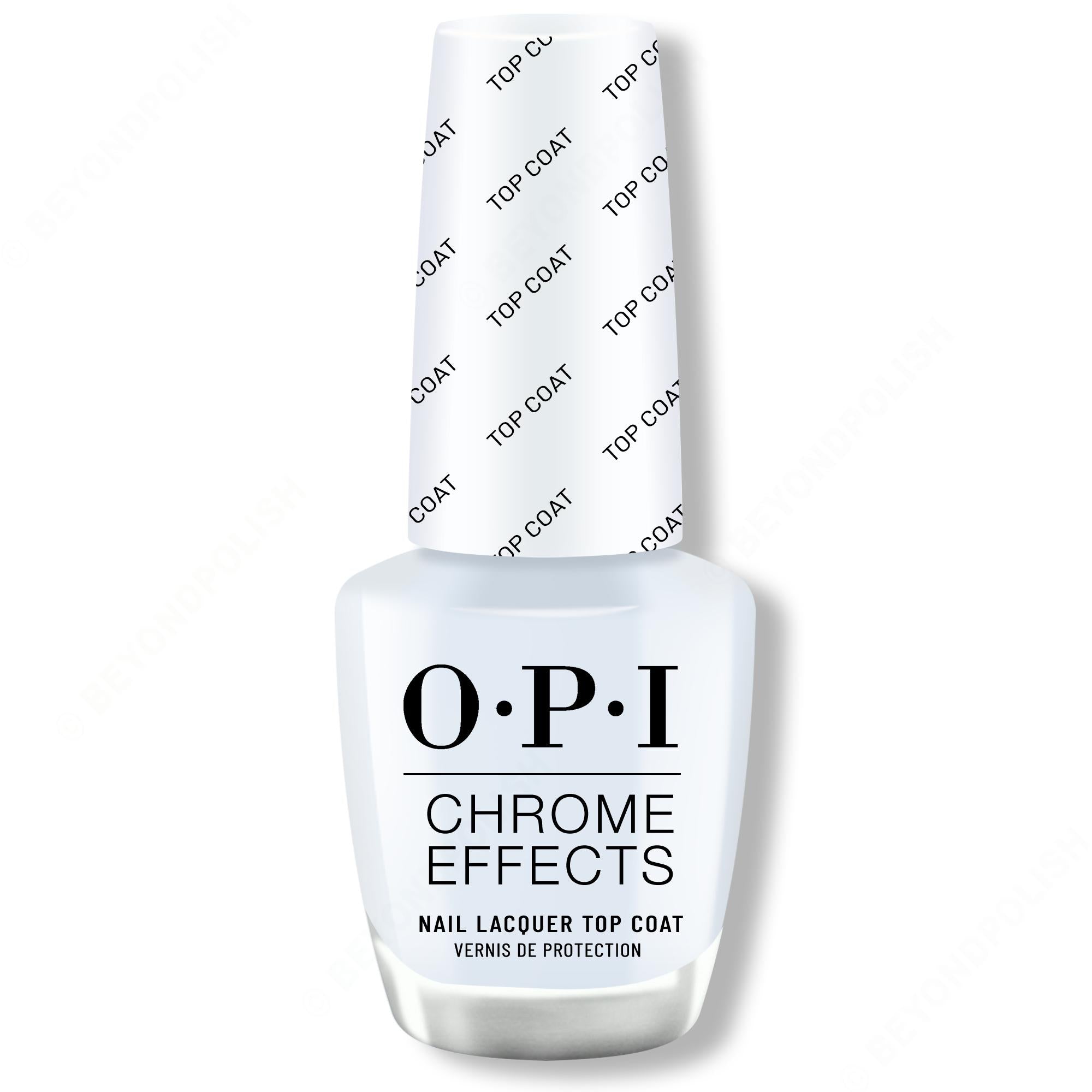 OPI Nail Lacquer - Chrome Effects Lacquer Top Coat 0.50 oz - #CPT31 - Top & Base Coats at Beyond Polish