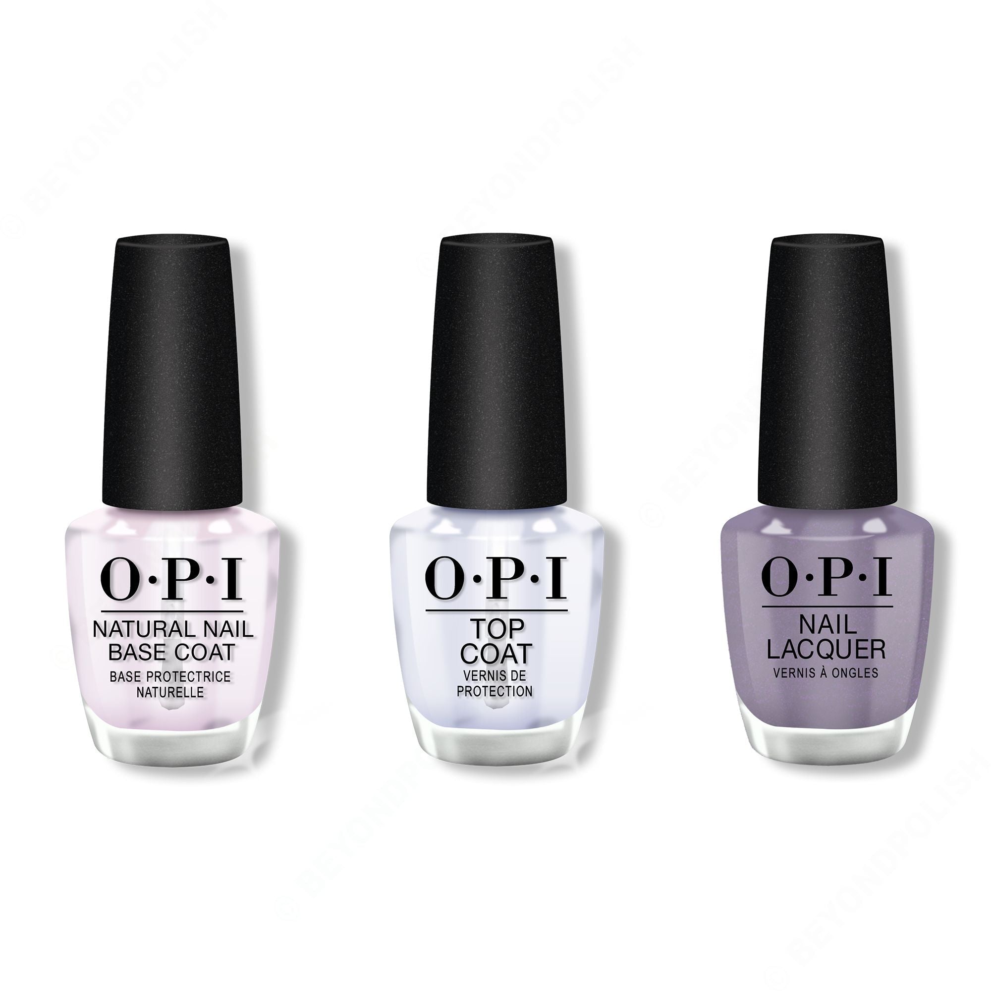 OPI - Nail Lacquer Combo - Base, Top & Addio Bad Nails, Ciao Great Nails 0.5 oz - #NLMI10 - Nail Lacquer at Beyond Polish