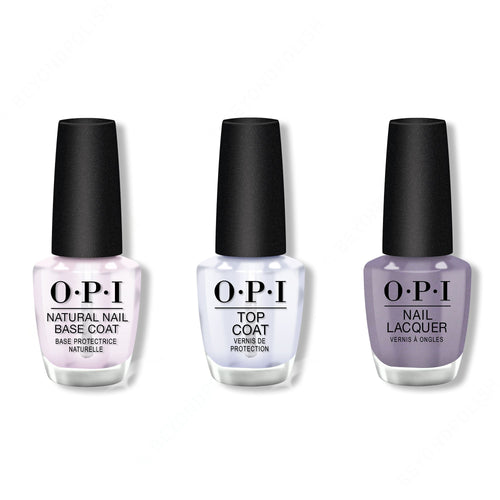 OPI - Nail Lacquer Combo - Base, Top & Addio Bad Nails, Ciao Great Nails 0.5 oz - #NLMI10