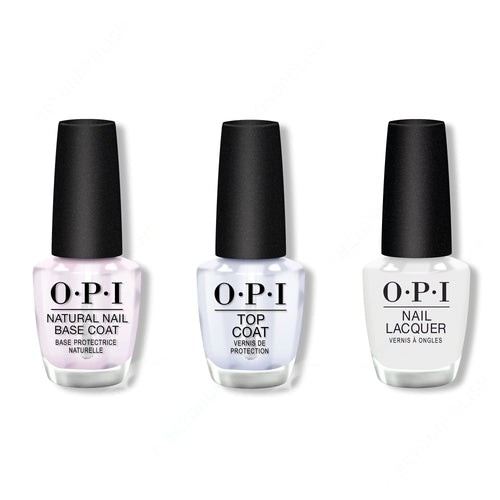 OPI - Nail Lacquer Combo - Base, Top & As Real As It Gets