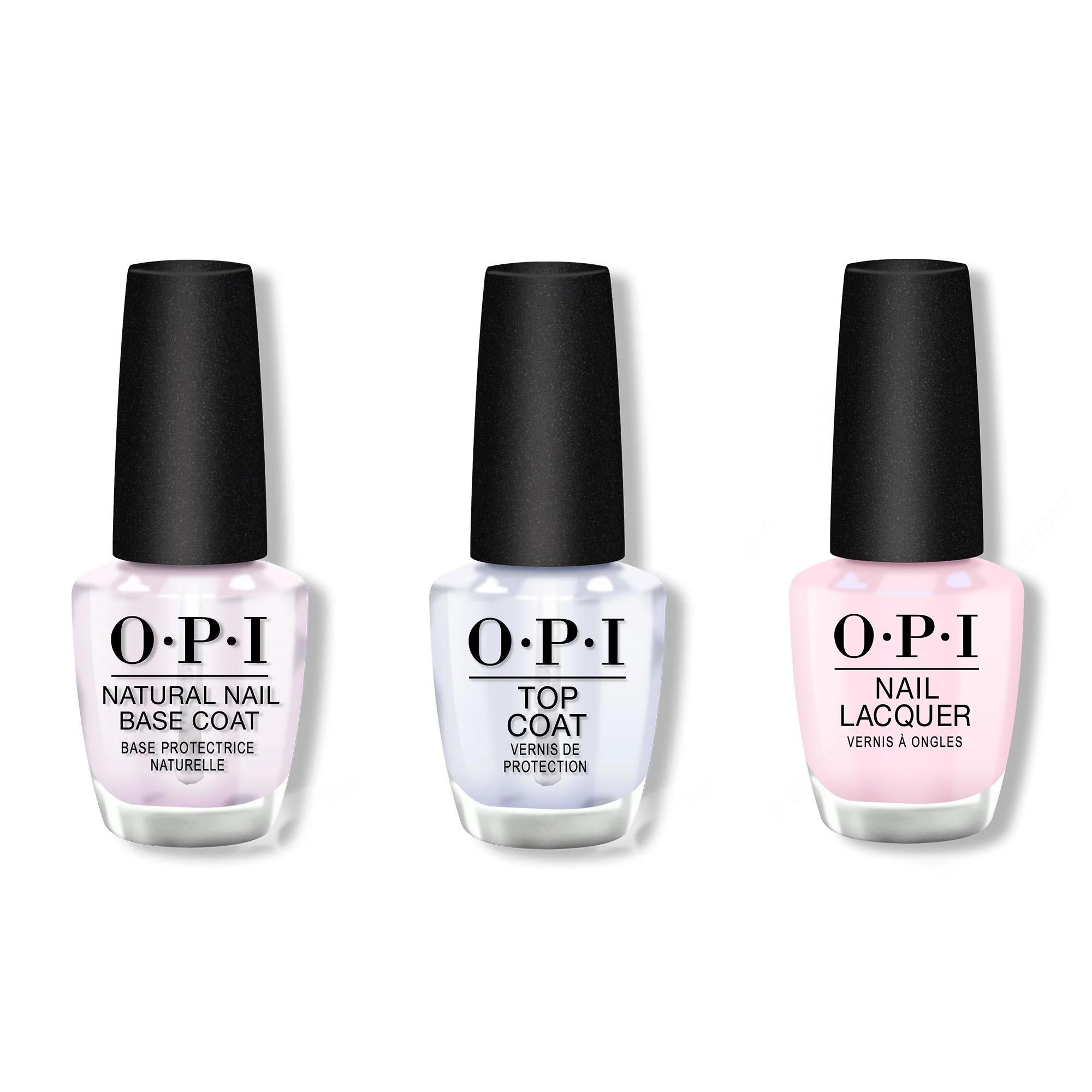 OPI - Nail Lacquer Combo - Base, Top & Baby, Pink Again - Nail Lacquer at Beyond Polish