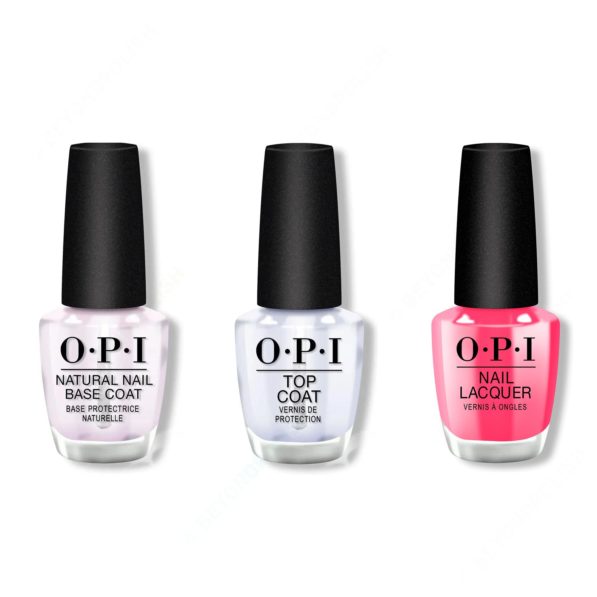 OPI - Nail Lacquer Combo - Base, Top & Bright Where I Belong! - Nail Lacquer at Beyond Polish