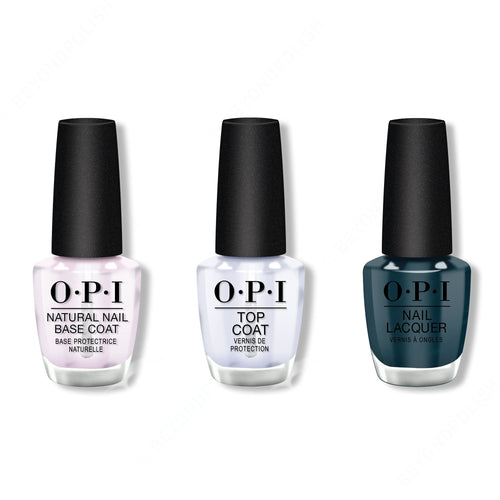 OPI - Nail Lacquer Combo - Base, Top & CIA = Color Is Awesome 0.5 oz - #NLW53