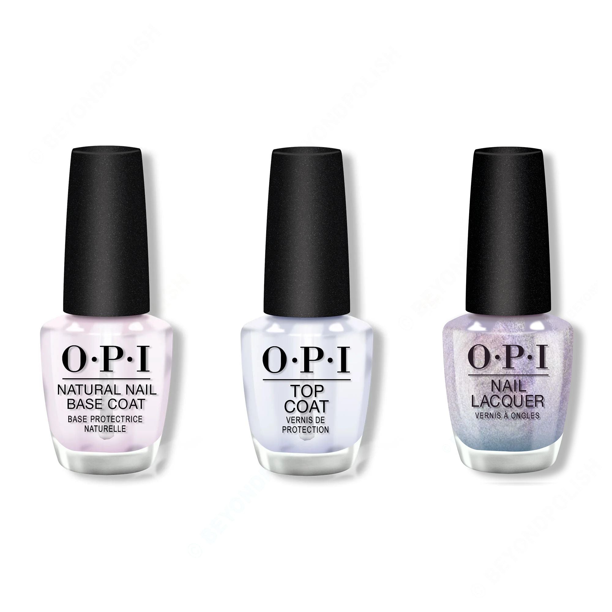 OPI - Nail Lacquer Combo - Base, Top & Case of Glamnesia - Nail Lacquer at Beyond Polish