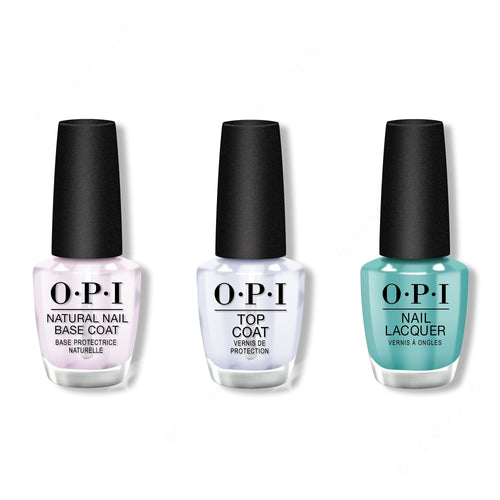 OPI - Nail Lacquer Combo - Base, Top & Closer Than You Might Belem 0.5 oz - #NLL24