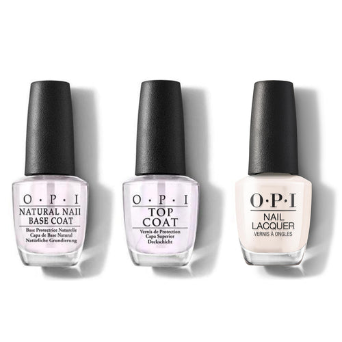 OPI - Nail Lacquer Combo - Base, Top & Coastal Sand-tuary