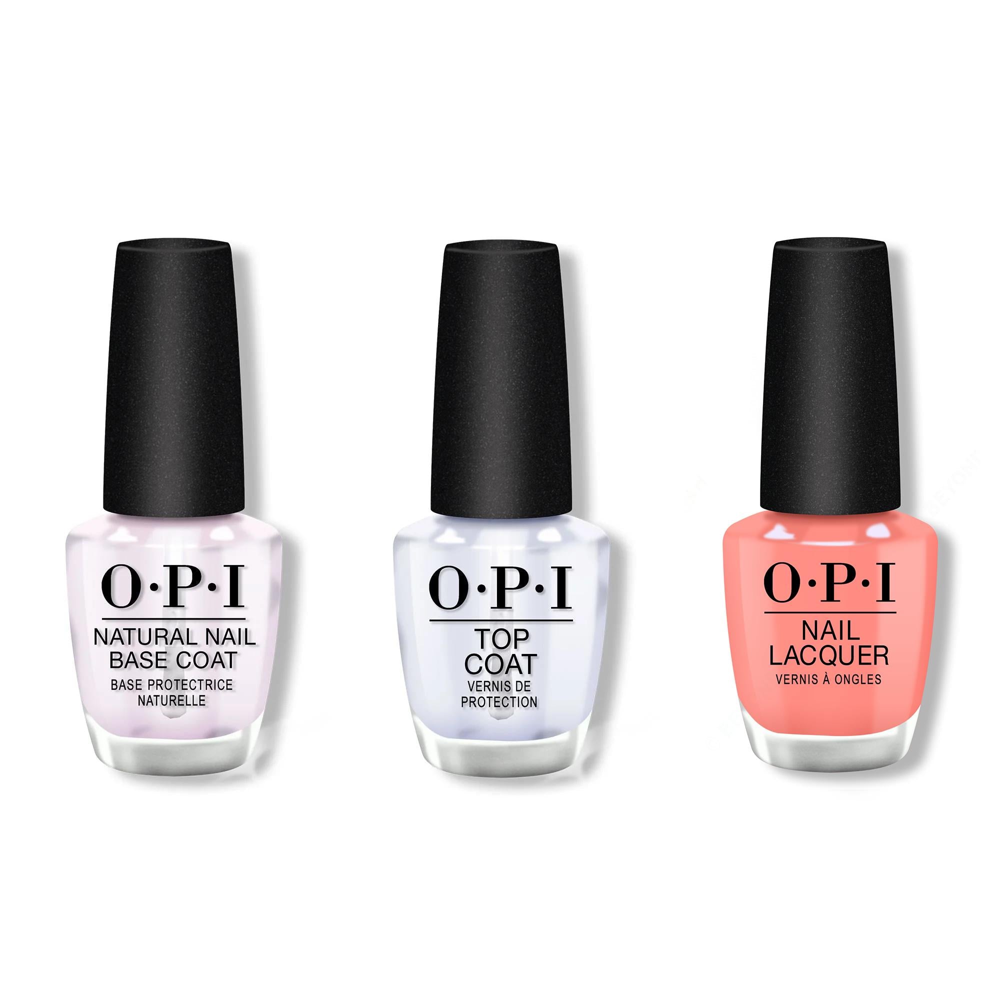 OPI - Nail Lacquer Combo - Base, Top & Cotton Candied Clawz - Nail Lacquer at Beyond Polish