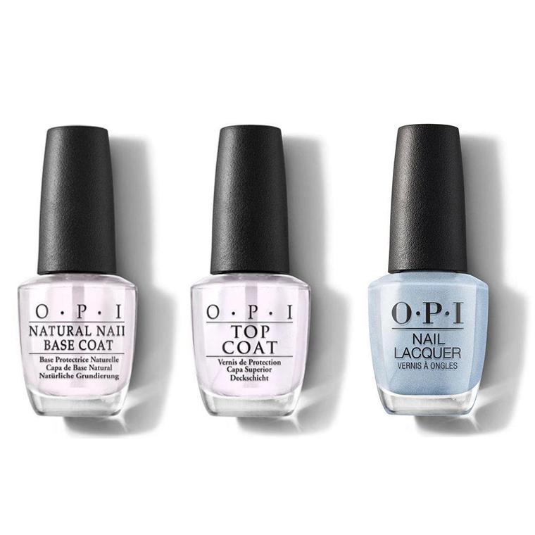 OPI - Nail Lacquer Combo - Base, Top & Did You See Those Mussels? 0.5 oz - #NLE98 - Nail Lacquer at Beyond Polish