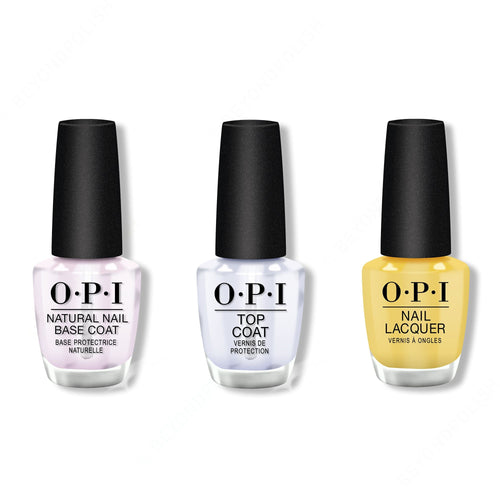 OPI - Nail Lacquer Combo - Base, Top & Don't Tell A Sol 0.5 oz - #NLM85
