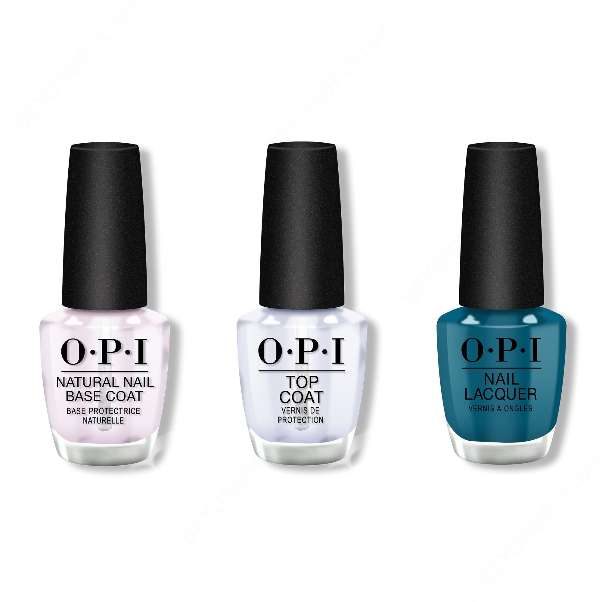 OPI - Nail Lacquer Combo - Base, Top & Drama At La Scala 0.5 oz - #NLMI04 - Nail Lacquer at Beyond Polish