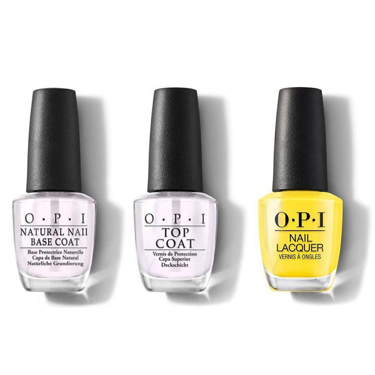 OPI - Nail Lacquer Combo - Base, Top & Exotic Birds Do Not Tweet 0.5 oz - #NLF91 - Nail Lacquer at Beyond Polish