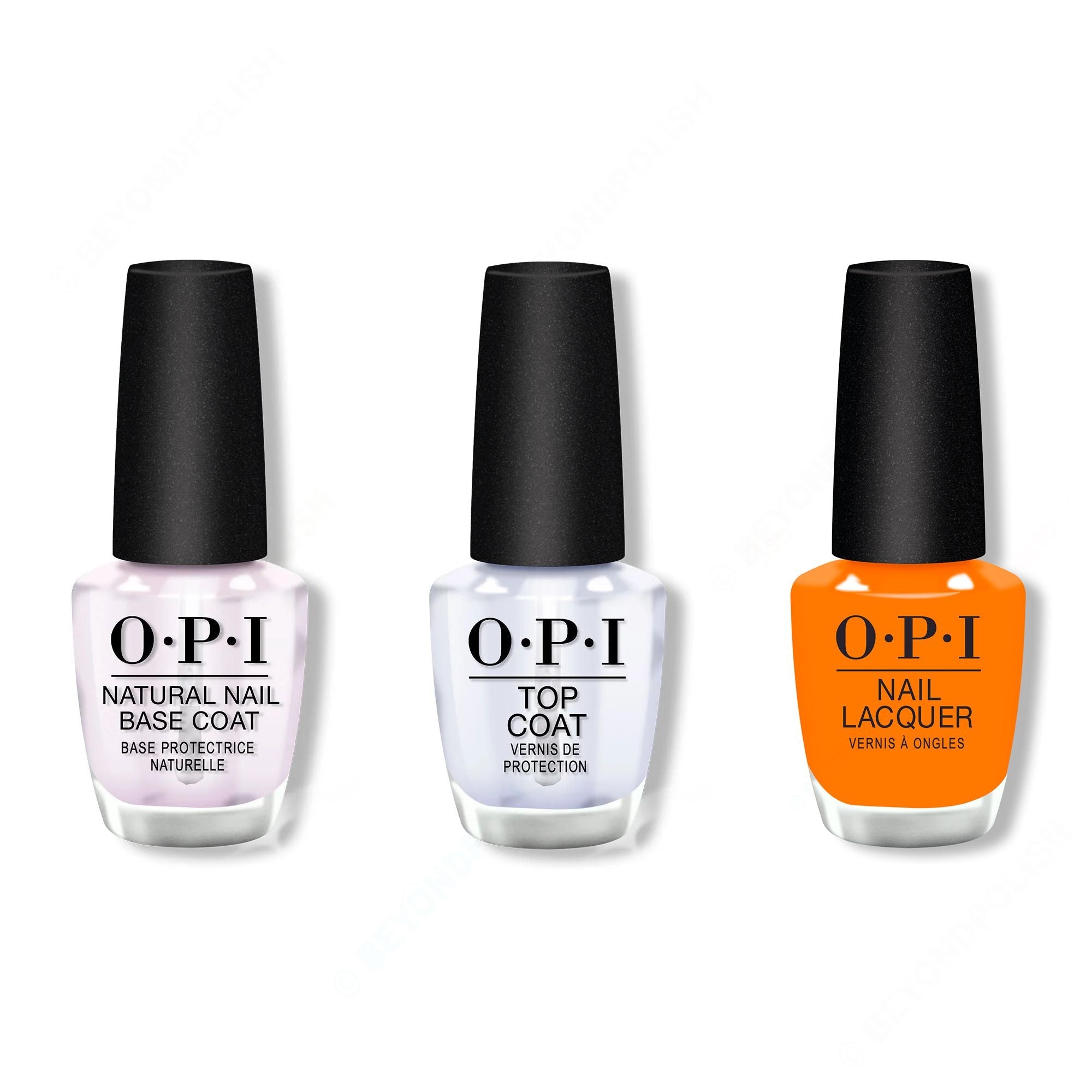 OPI - Nail Lacquer Combo - Base, Top & Feelin' Fire - Nail Lacquer at Beyond Polish