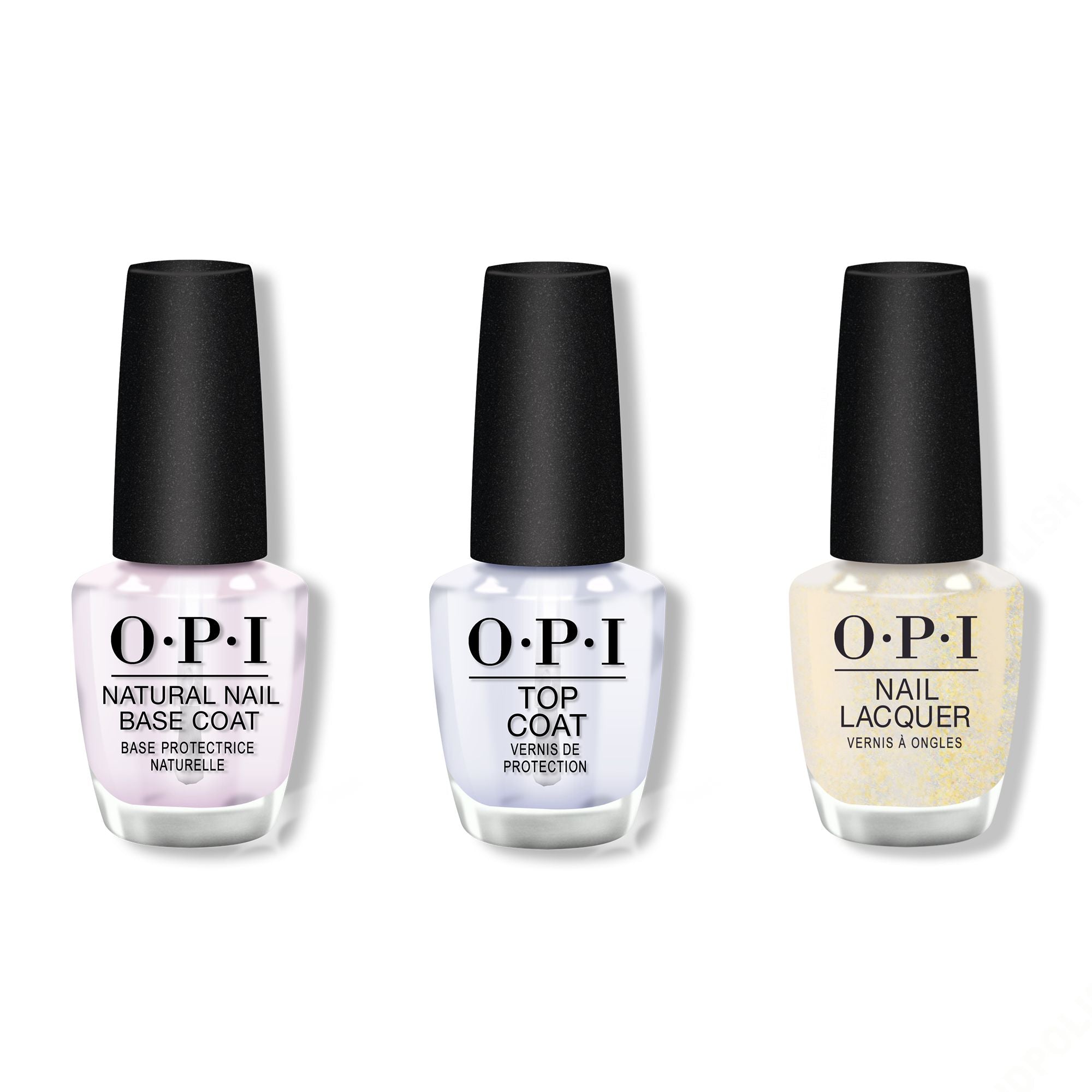 OPI - Nail Lacquer Combo - Base, Top & Gliterally Shimmer - Nail Lacquer at Beyond Polish