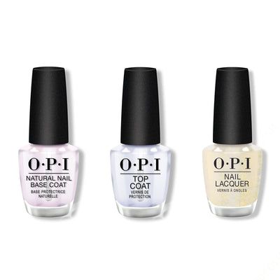 OPI - Nail Lacquer Combo - Base, Top & Gliterally Shimmer - Nail Lacquer at Beyond Polish