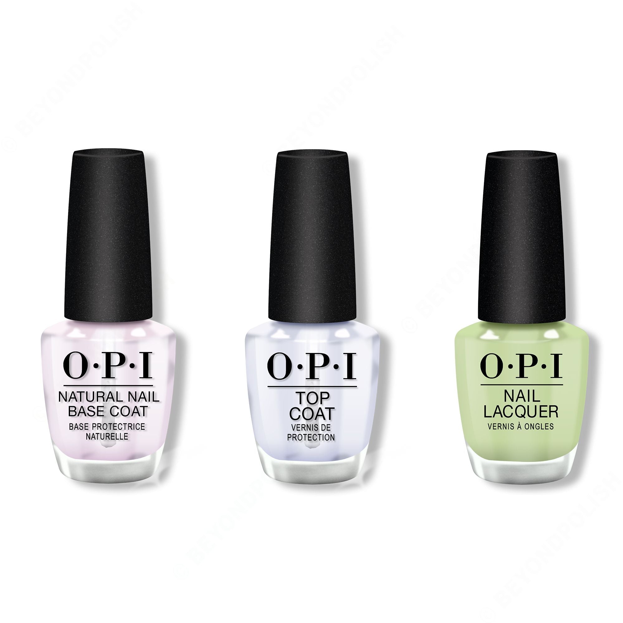 OPI - Nail Lacquer Combo - Base, Top & How Does Your Zen Garden Grow? 0.5 oz - #NLT86 - Nail Lacquer at Beyond Polish