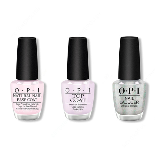OPI - Nail Lacquer Combo - Base, Top & I Cancer-tainly Shine
