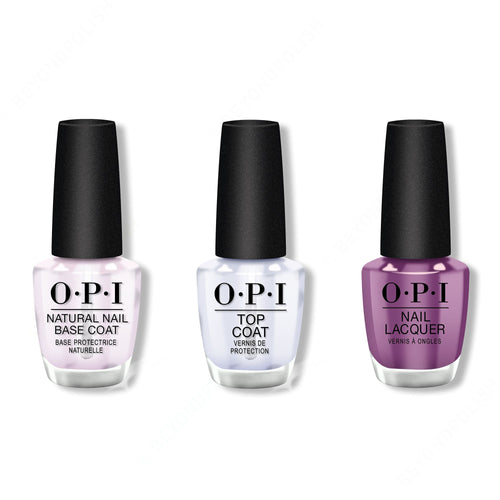 OPI - Nail Lacquer Combo - Base, Top & I Manicure for Beads 0.5 oz - #NLN54