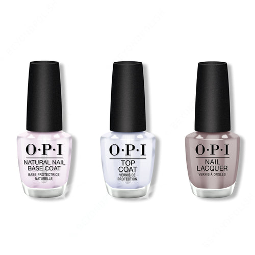OPI - Nail Lacquer Combo - Base, Top & Icelanded a Bottle of OPI 0.5 oz - #NLI53