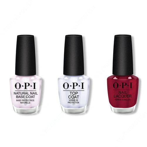 OPI - Nail Lacquer Combo - Base, Top & I’m Really an Actress