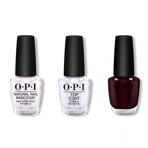 OPI - Nail Lacquer Combo - Base, Top & In the Cable Car-Pool Lane 0.5 oz - #NLF62