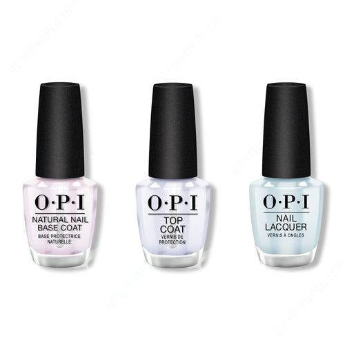 OPI - Nail Lacquer Combo - Base, Top & It's A Boy! 0.5 oz - #NLT75