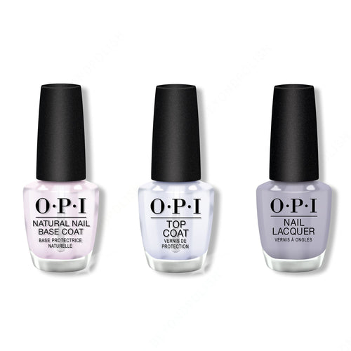 OPI - Nail Lacquer Combo - Base, Top & Kanpai OPI! 0.5 oz - #NLT90
