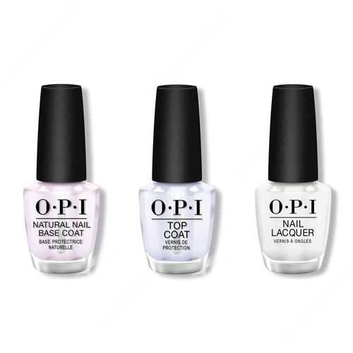 OPI - Nail Lacquer Combo - Base, Top & Kyoto Pearl 0.5 oz - #NLL03