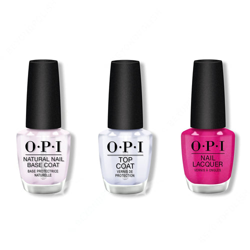 OPI - Nail Lacquer Combo - Base, Top & La Paz-itively Hot 0.5 oz - #NLA20