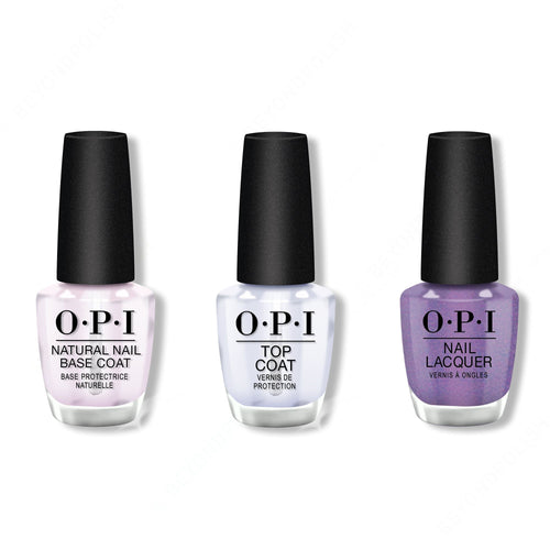 OPI - Nail Lacquer Combo - Base, Top & Leonardo’s Model Color 0.5 oz - #NLMI11