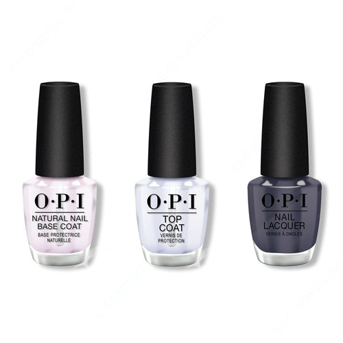 OPI - Nail Lacquer Combo - Base, Top & Less is Norse 0.5 oz - #NLI59