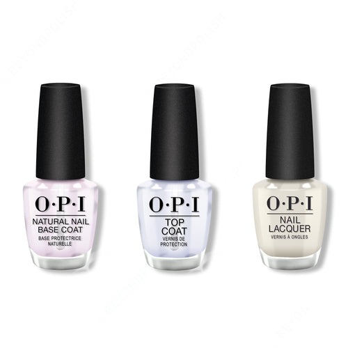 OPI - Nail Lacquer Combo - Base, Top & Let Me Bayou a Drink 0.5 oz - #NLN51