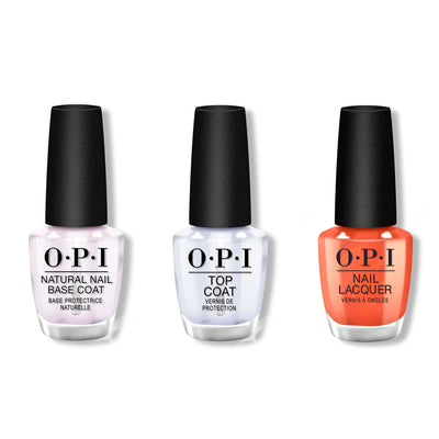OPI - Nail Lacquer Combo - Base, Top & Liquid Fire - Nail Lacquer at Beyond Polish