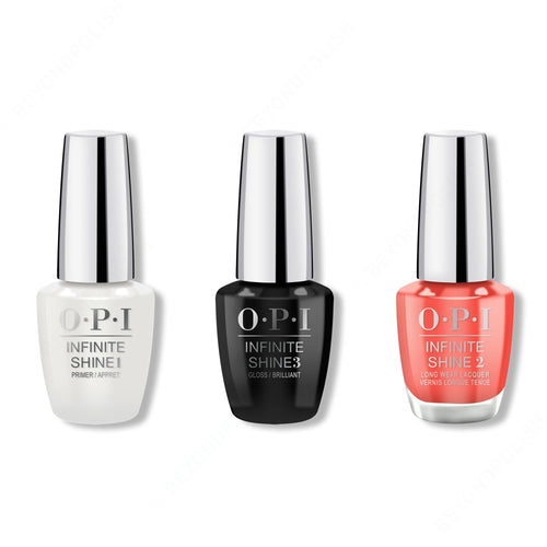 OPI - Nail Lacquer Combo - Base, Top & Living On the Bula-vard! 0.5 oz - #NLF81