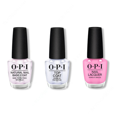 OPI - Nail Lacquer Combo - Base, Top & Lucky Lucky Lavender 0.5 oz - #NLH48 - Nail Lacquer at Beyond Polish