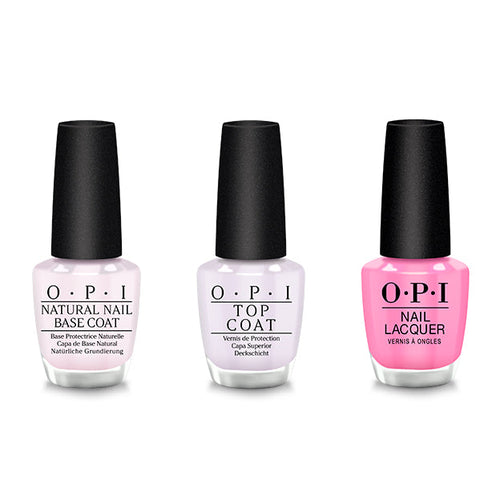 OPI - Nail Lacquer Combo - Base, Top & Makeout-side
