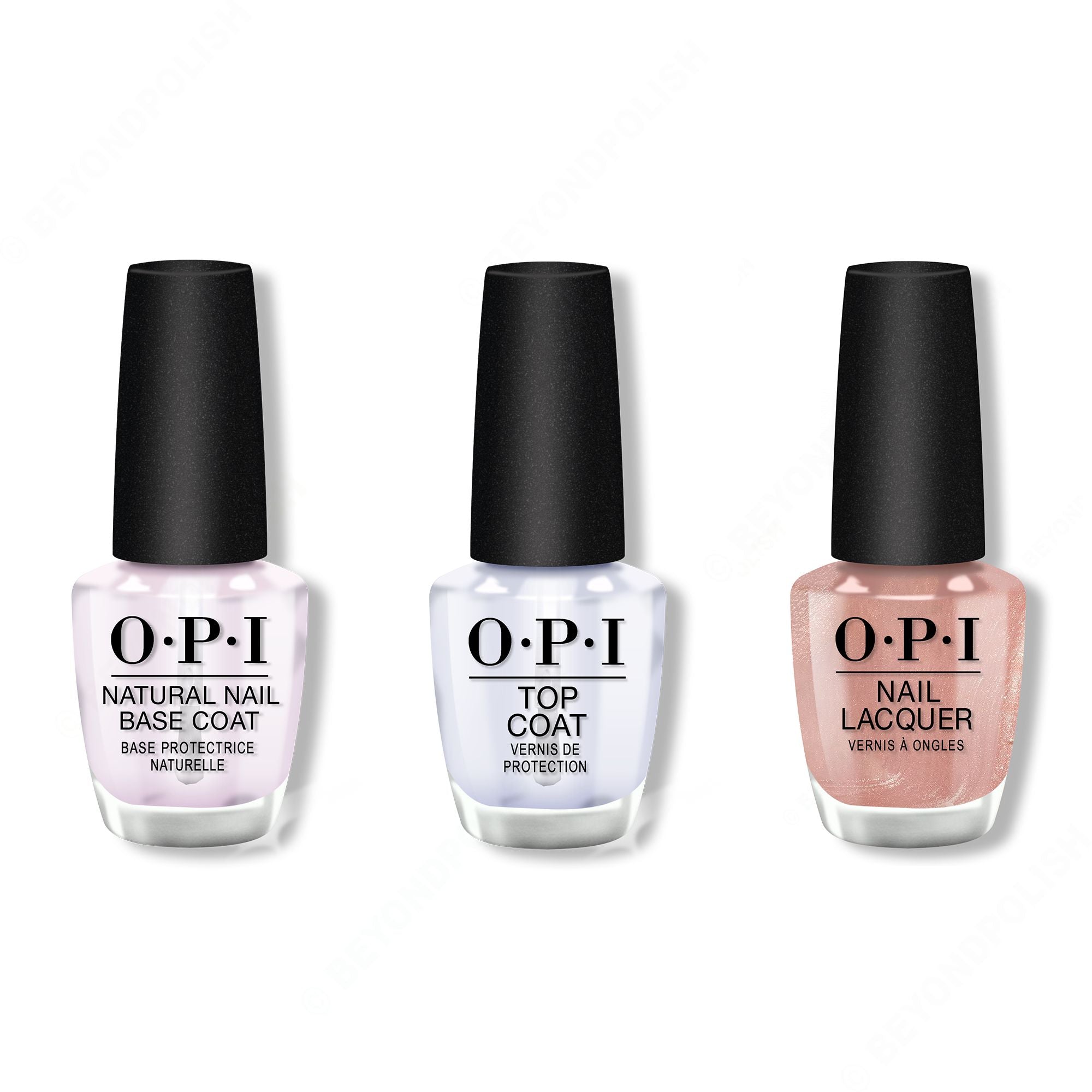 OPI - Nail Lacquer Combo - Base, Top & Metallic Composition - Nail Lacquer at Beyond Polish