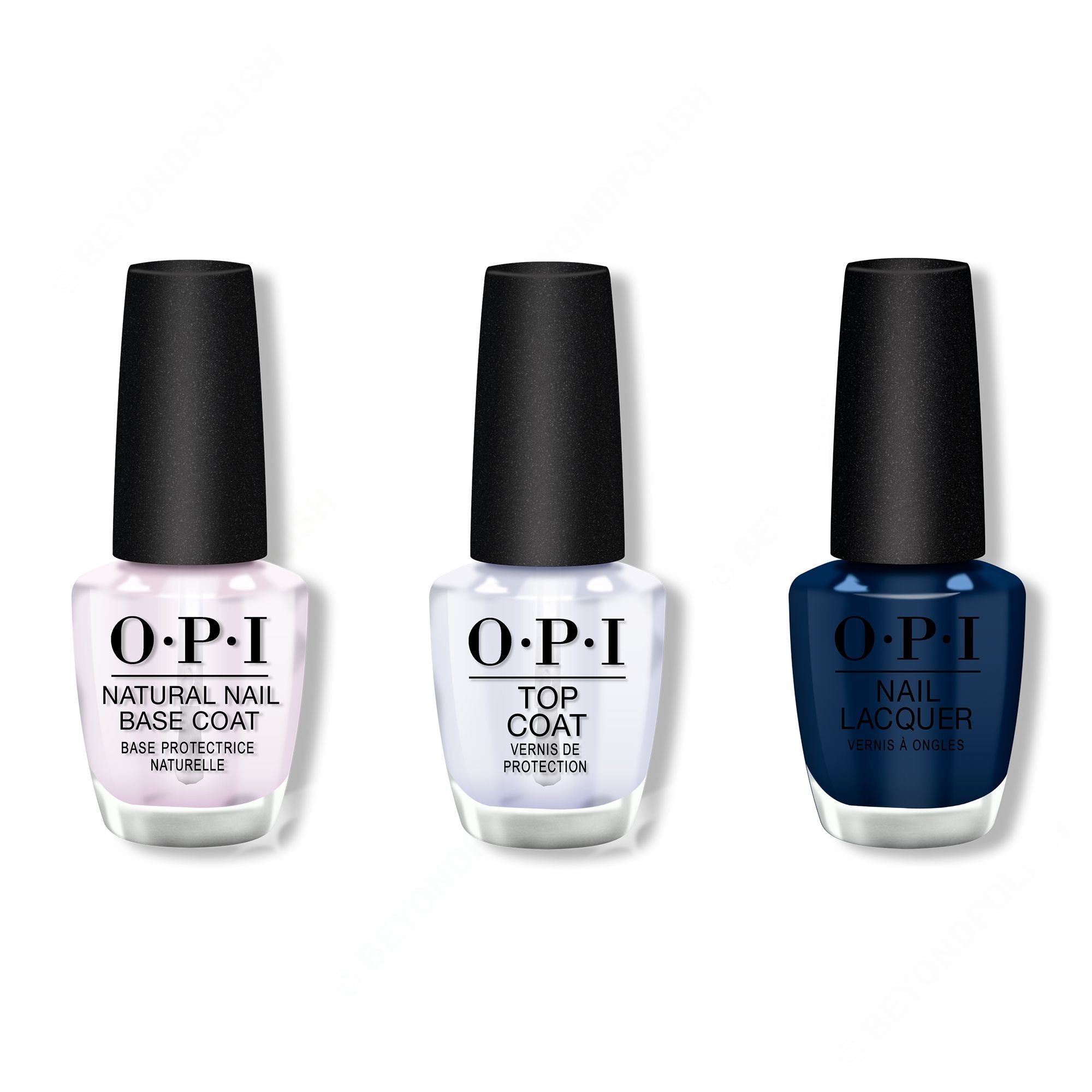 OPI - Nail Lacquer Combo - Base, Top & Midnight Mantra - Nail Lacquer at Beyond Polish