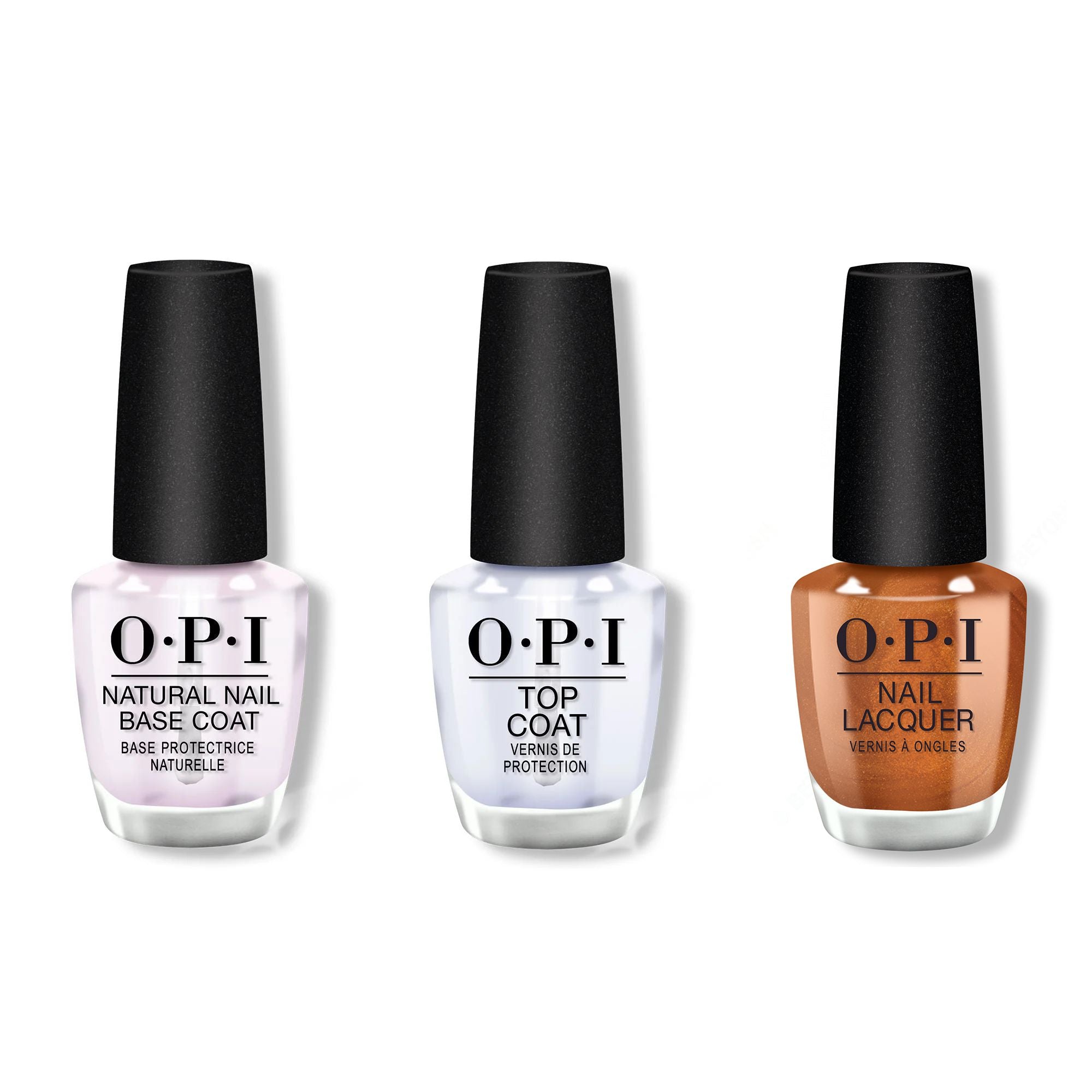 OPI - Nail Lacquer Combo - Base, Top & Millennium Mocha - Nail Lacquer at Beyond Polish